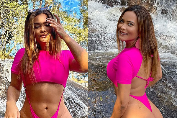 Confira as Fotos Incríveis de Geisy Arruda em Ensaio na Natureza com Maiô Fio Dental