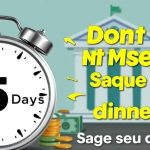 Contagem Regressiva! 15 Dias para Sacar Dinheiro do Banco