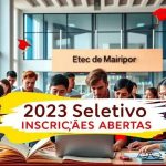 Etec de Mairiporã Lança Novo Edital de Seletivo 2023